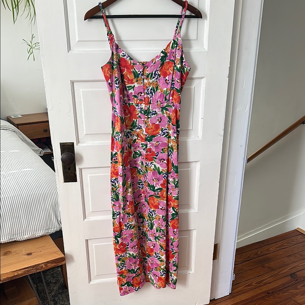 Floral Pink Maxi Dress